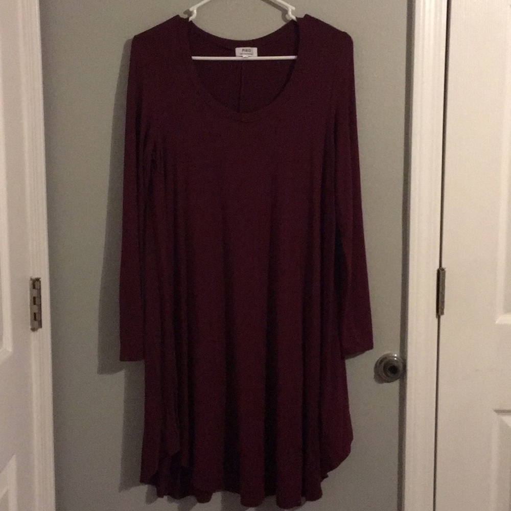 Long sleeve Piko dress